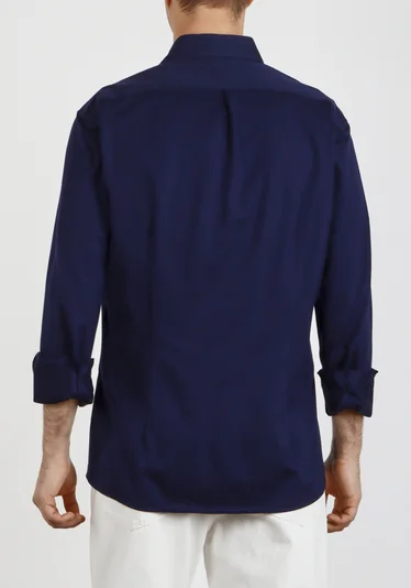 Рубашка цвет темно-синий — превью 4