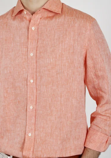 Рубашка цвет лосось — превью 5