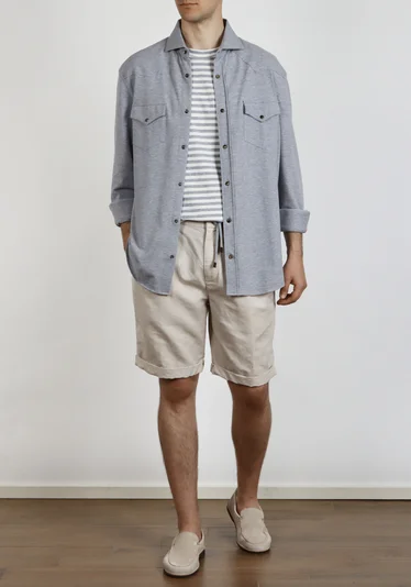 Рубашка цвет серый — превью 3