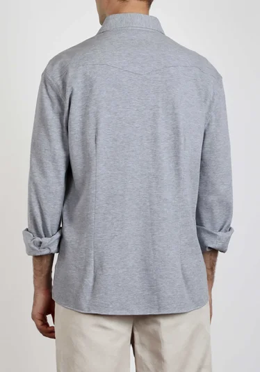 Рубашка цвет серый — превью 4