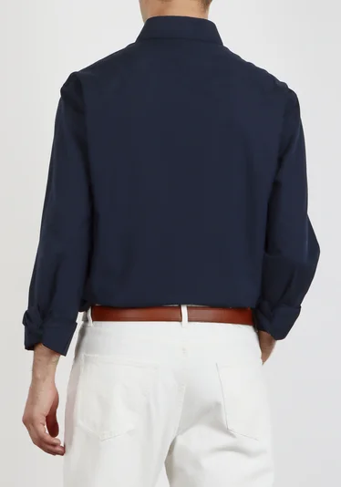 Рубашка цвет темно-синий — превью 4