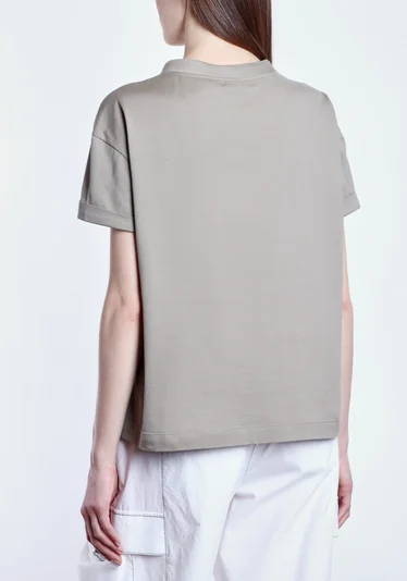 Футболка цвет тауп — превью 4