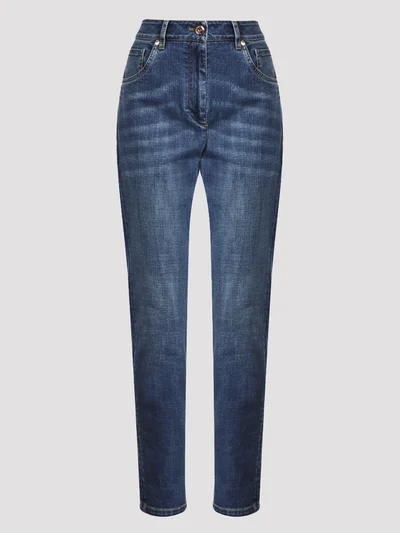 Джинсы цвет темно-синий — превью 1