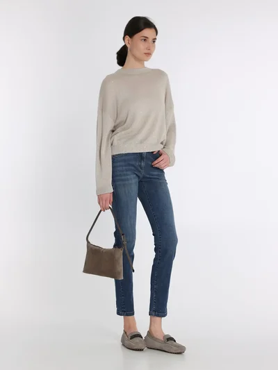 Джинсы цвет темно-синий — превью 3