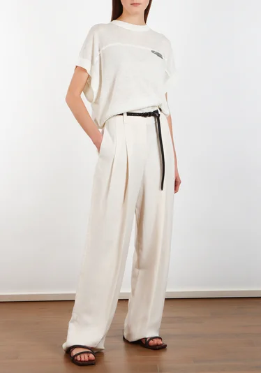 Брюки цвет кремовый — превью 2