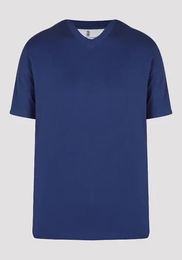 Футболка цвет темно-синий — превью 1