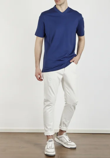 Футболка цвет темно-синий — превью 2