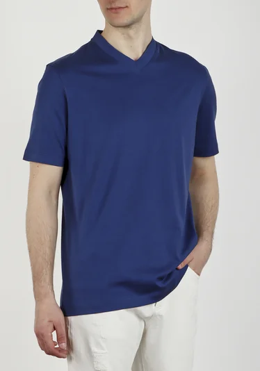 Футболка цвет темно-синий — превью 3