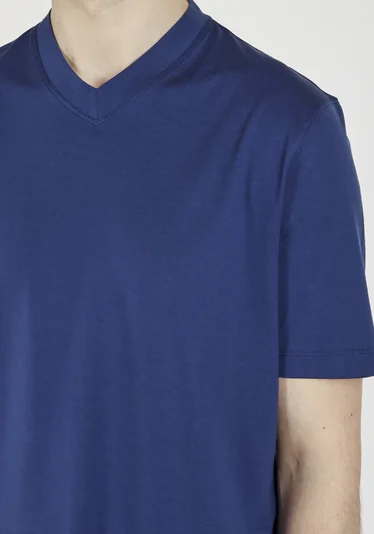 Футболка цвет темно-синий — превью 5