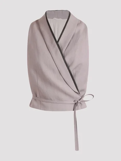 Жилет цвет лиловый — превью 1