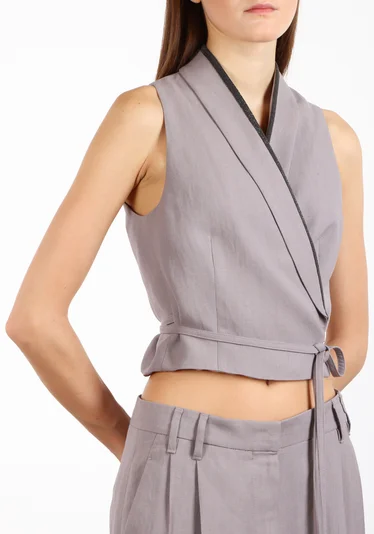 Жилет цвет лиловый — превью 3