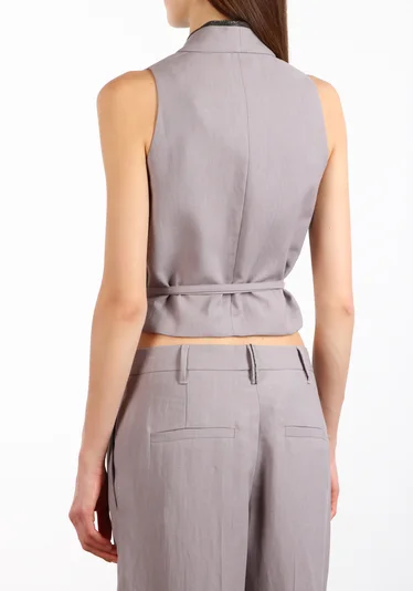 Жилет цвет лиловый — превью 4