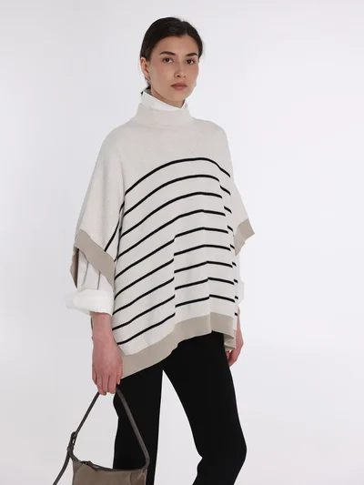 Джемпер цвет черно-белый — превью 2