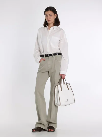 Рубашка цвет натуральный — превью 3