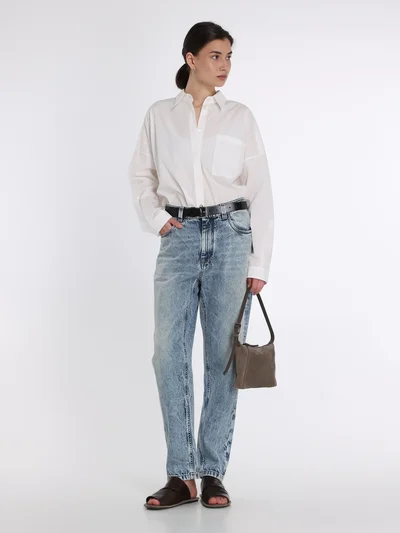 Джинсы цвет светло-голубой — превью 4