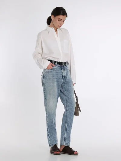 Джинсы цвет светло-голубой — превью 5