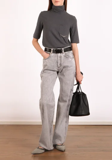 Водолазка цвет серый — превью 2