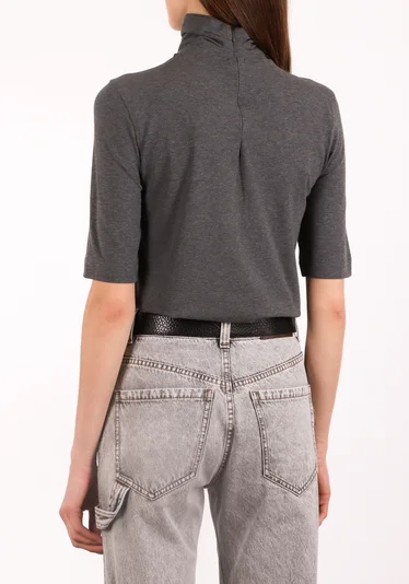 Водолазка цвет серый — превью 4