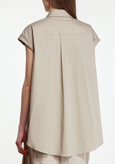 Рубашка цвет бежевый — превью 4