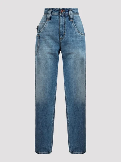 Джинсы цвет голубой — превью 1