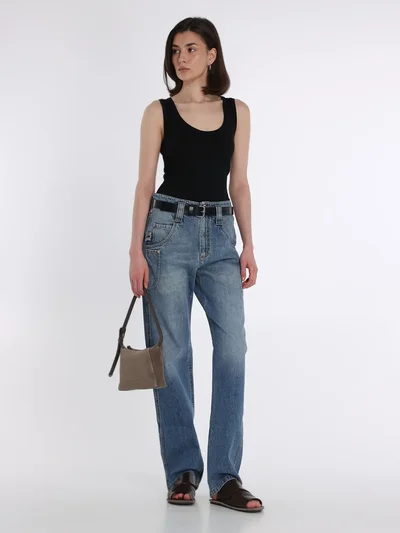 Джинсы цвет голубой — превью 2