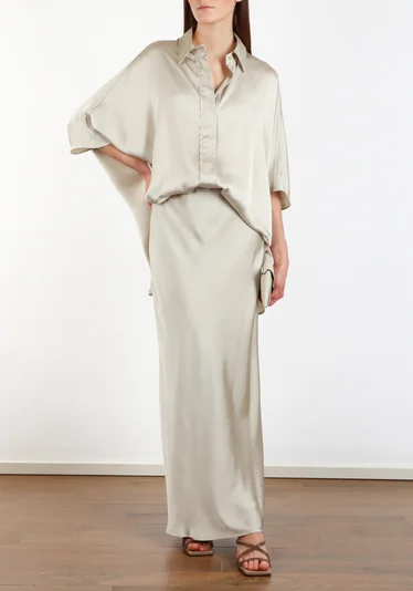 Юбка цвет молочный — превью 2