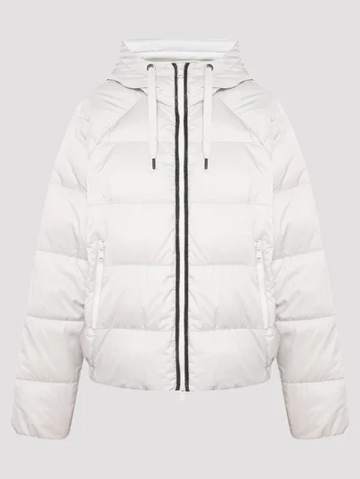 Пуховик цвет светло-серый — превью 1