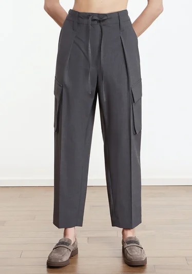 Брюки цвет темно-серый — превью 3