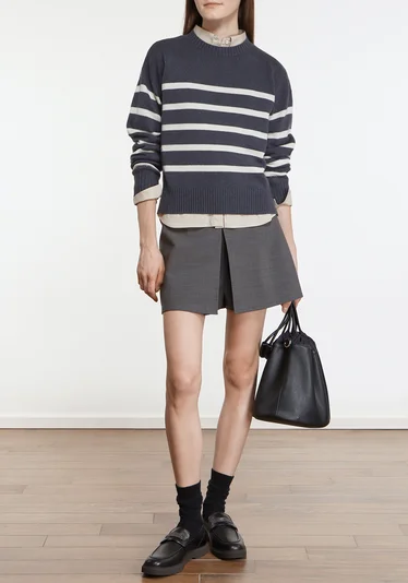 Джемпер цвет бело-серый — превью 2