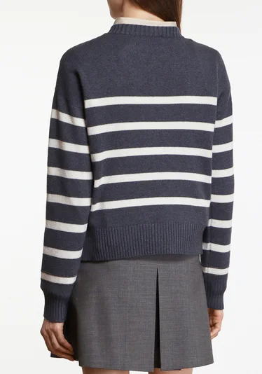 Джемпер цвет бело-серый — превью 4