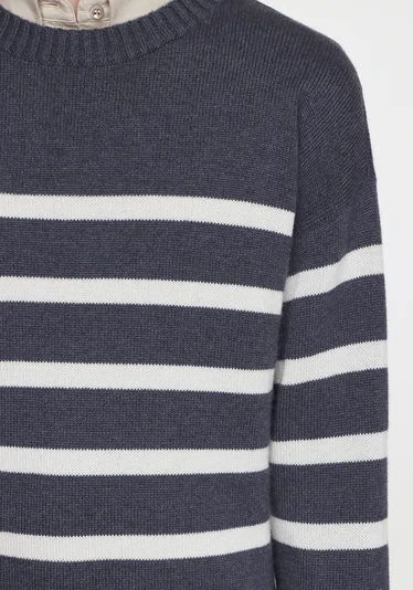 Джемпер цвет бело-серый — превью 5