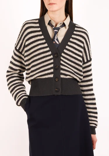 Кардиган цвет бежево-серый — превью 3