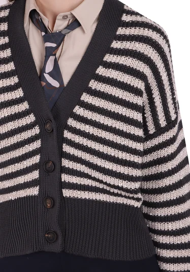 Кардиган цвет бежево-серый — превью 5