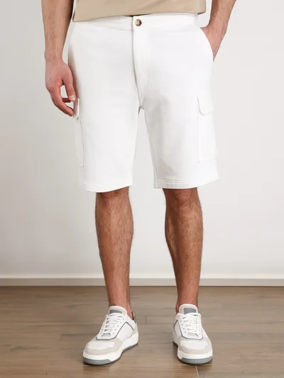 Шорты цвет белый — превью 3