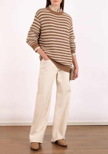 Джемпер цвет бежево-золотой — превью 2