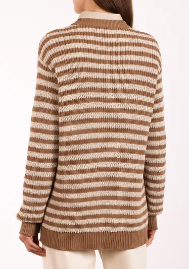 Джемпер цвет бежево-золотой — превью 4