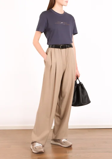 Футболка цвет темно-синий — превью 2