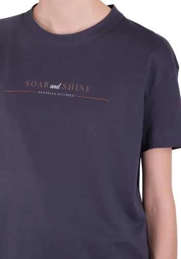 Футболка цвет темно-синий — превью 5