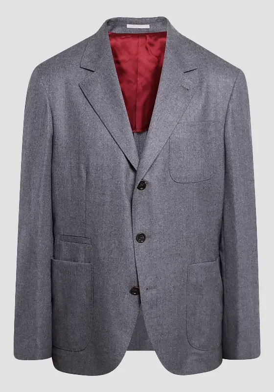 Пиджак цвет серый