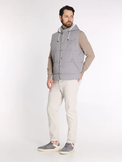 Жилет цвет серый — превью 5