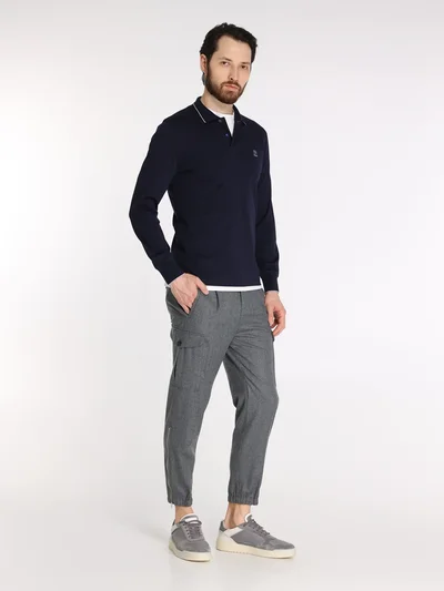 Брюки цвет темно-серый — превью 3