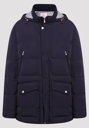 Пуховик цвет синий — превью 1