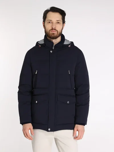 Пуховик цвет синий — превью 2