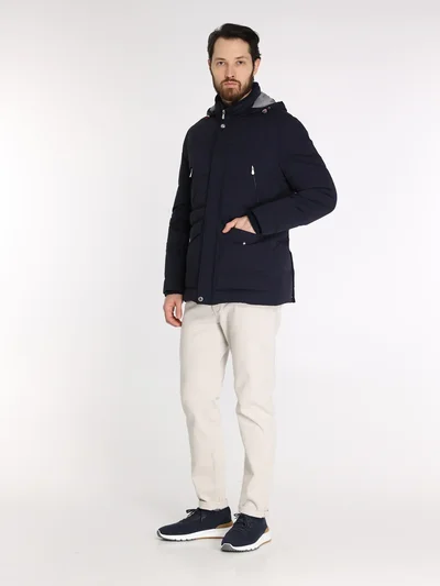 Пуховик цвет синий — превью 5