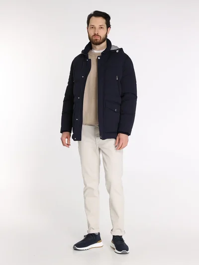 Пуховик цвет синий — превью 6