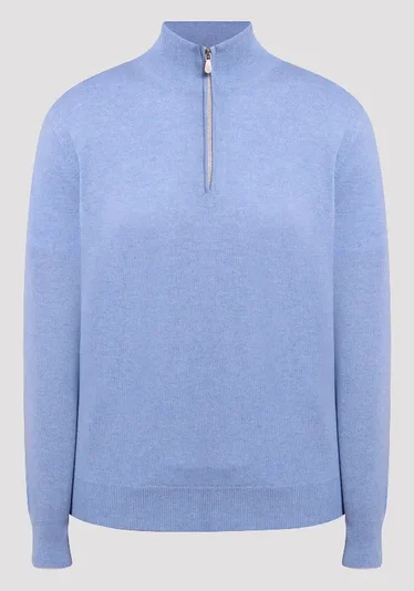 Джемпер цвет голубой — превью 1