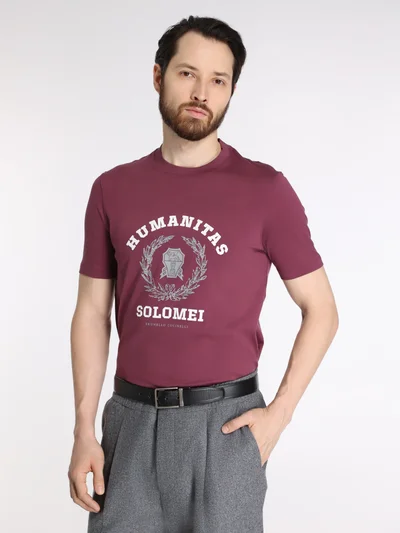 Футболка цвет ягодный — превью 2