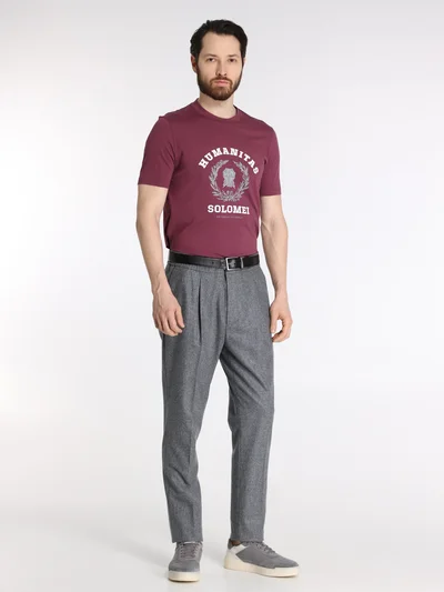 Футболка цвет ягодный — превью 4