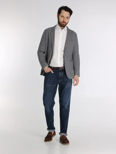 Джинсы цвет темно-синий — превью 2