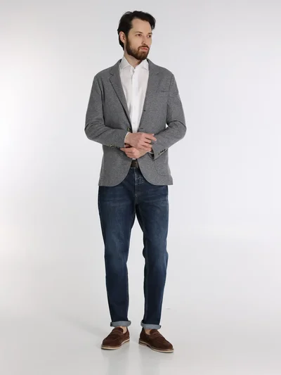 Джинсы цвет темно-синий — превью 4